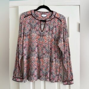 J. Jill Multicolor Floral Blouse